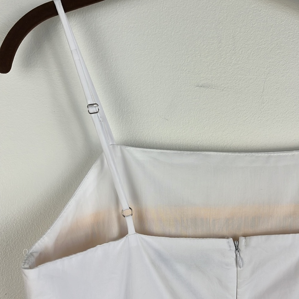 English Factory White Mini Dress with Rainbow Trim - Picture 7 of 10